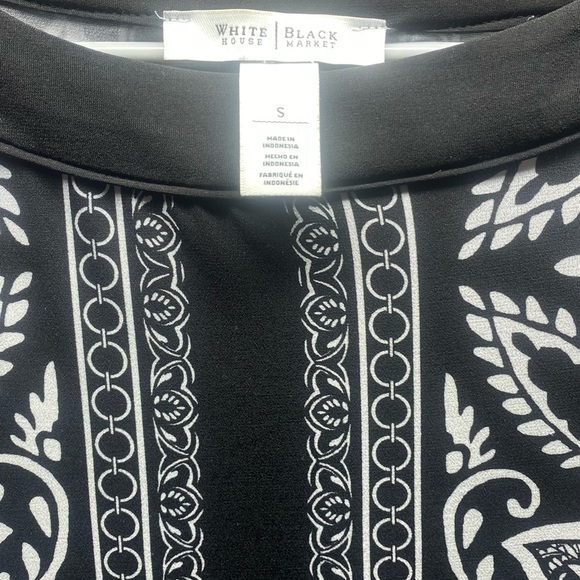 White House Black Market Floral Retro Style Shift Dress S - Picture 4 of 5